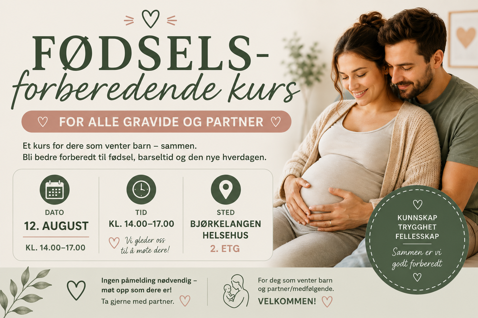 Sammen informasjon som står i teksten mann og dame