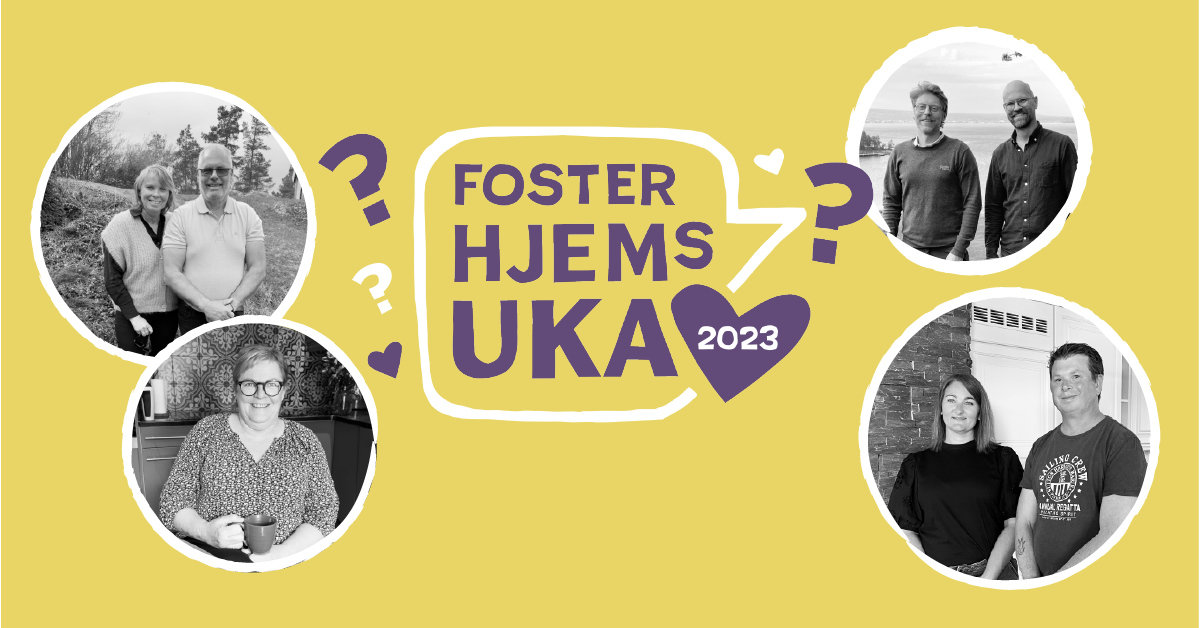 Fosterhjemsuka - plakat bilder av fjes